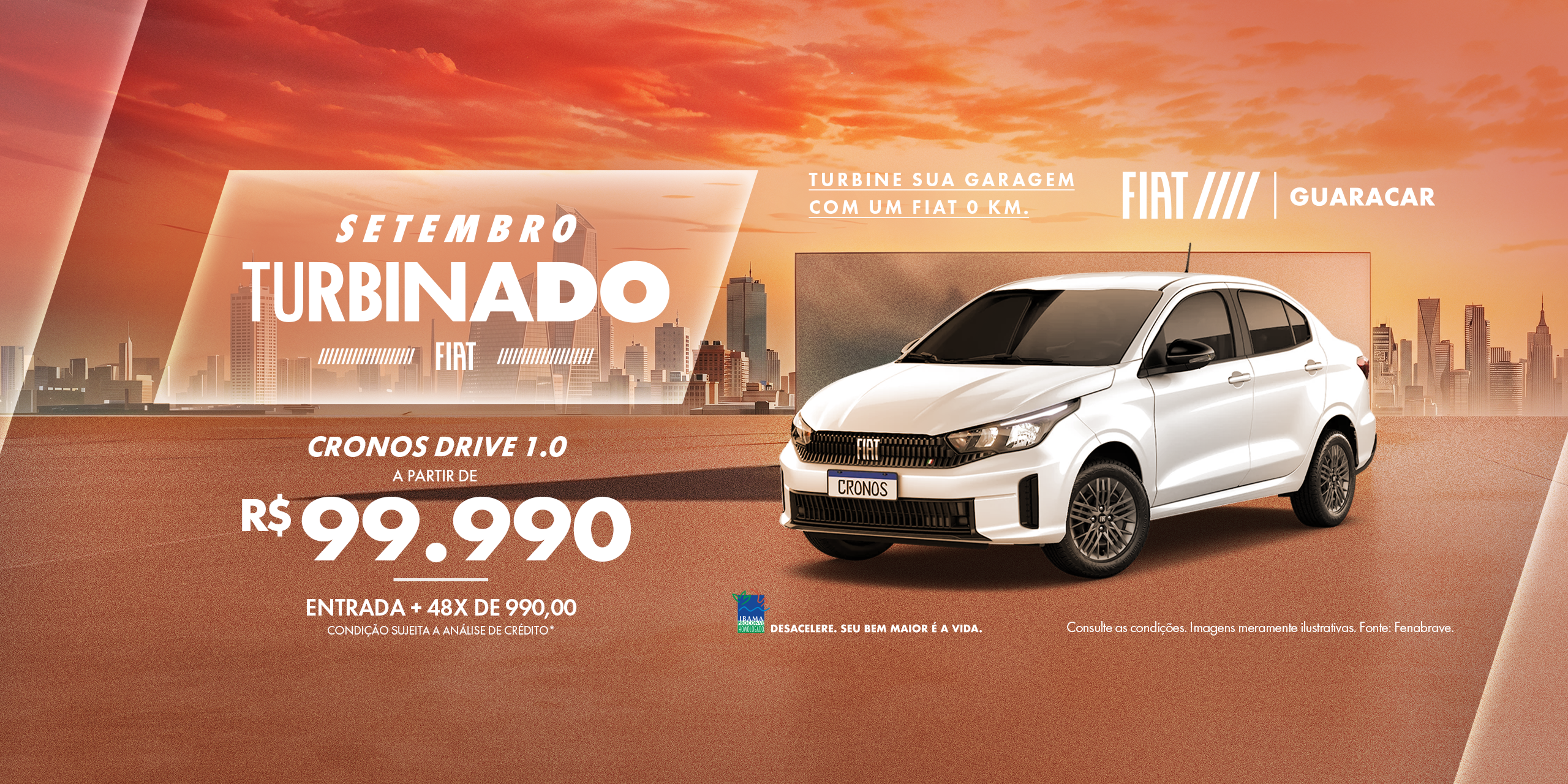 Fiat Cronos Drive com condições especiais na Guaracar